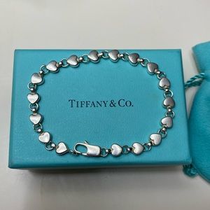 Tiffany & Co. Silver Heart Link Bracelet